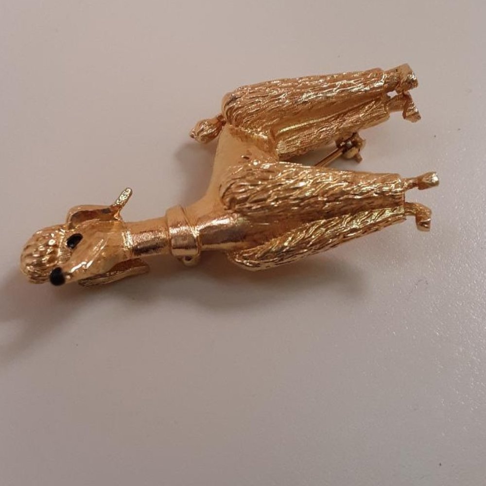 Marcel Boucher Gold Tone Poodle Pin / Brooch - Picture 2 of 14